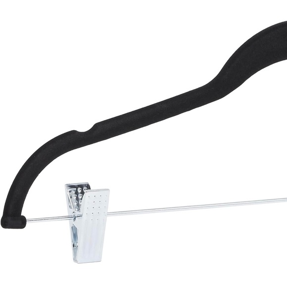 Black Velvet Skirt/Pants Hangers (10 Pack) - Picture 5 of 6